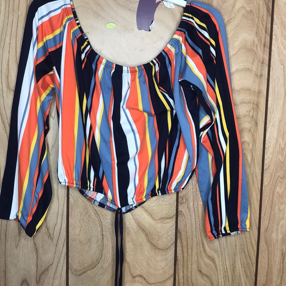 Long sheave off the shoulders top